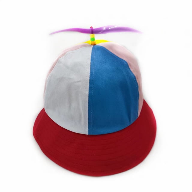 Gorra de pescador con hélice desmontable, para exteriores, para hombre, para padres e hijos, con forma de libélula de bambú