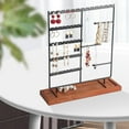 thumbnail image 2 of Soporte de exhibición de joyería Hellery bandejas de madera soporte de organización de gran capacidad negro jinwen Soporte de exhibición de joyas, 2 of 8
