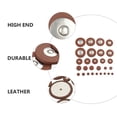 thumbnail image 4 of 28 Pcs Accessoires de Saxophone Coussinets en Cuir Remplacements en Cuir (Marron), 4 of 7