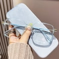 thumbnail image 1 of YAOBAMM Comfortable Frames Bluelight Spectacles Blue Light Blocking Glasses Unisex Large Frame Clear View Strong Hinge Transparent Brim Eye Protection Bluelight, 1 of 6