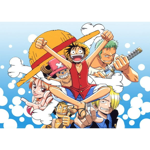 (One Piece-Sz168) lleno diamantes Anime japonés serie dibujos animados una resina 40*30CM