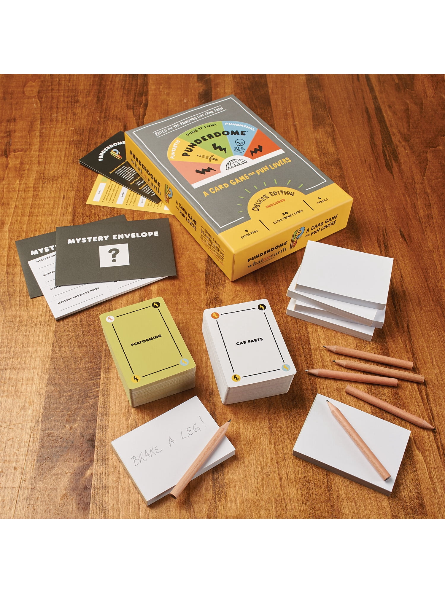 Punderdome: A Card Game for Pun Lovers Deluxe Edition - 20 Extra Cards &  More - Walmart.com