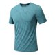 thumbnail image 5 of Ceisia Men's Athletic Textured T-shirt Short Sleeve Round Neck Quick Dry Slim Fit Outdoor Climbing Running Casual Tee Tops Slim Fit Blue M Gifts, 5 of 7