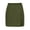Army Green, variant on HBBIKVI Mini Summer Skirts for Women Casual Wrap Asymmetrical Skirt with Stretchable Built-In Shorts and Inner Tie for Casual