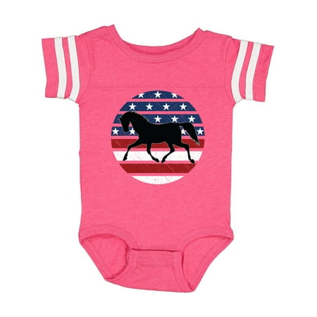 

Inktastic Horse Lover USA Patriotic Gift Baby Boy or Baby Girl Bodysuit