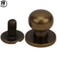 thumbnail image 2 of Stud Screw 20 juegos de remaches artesanales de cuero con cabeza redonda de cobre 10x8mm ANGGREK Otros, 2 of 8