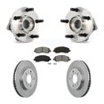 thumbnail image 1 of Transit Auto Front Hub Bearing Assembly Disc Brake Rotors and Semi-Metallic Pads Kit for Car 2009 Dodge Caliber R T SXT SE with 276mm Diameter Rotor KBB-105692, 1 of 11
