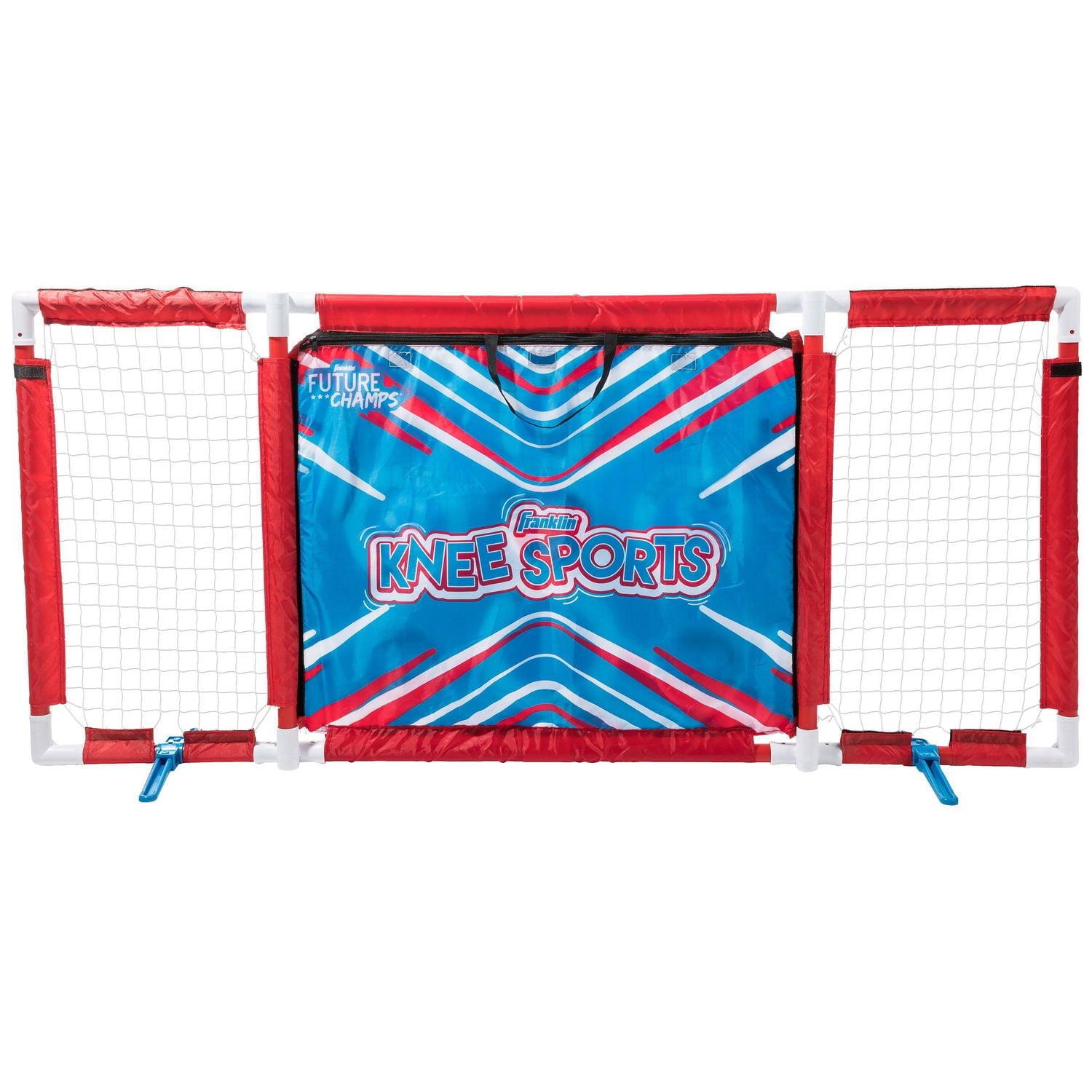 Franklin Sports Model #60274K2 Kids Knee Sport Combo Gaming Set - Knee Hockey, Shootout, Knee Volleyball, Knee Badminton, Soccer & Target Toss - 6-in-1 Goal Combo Set