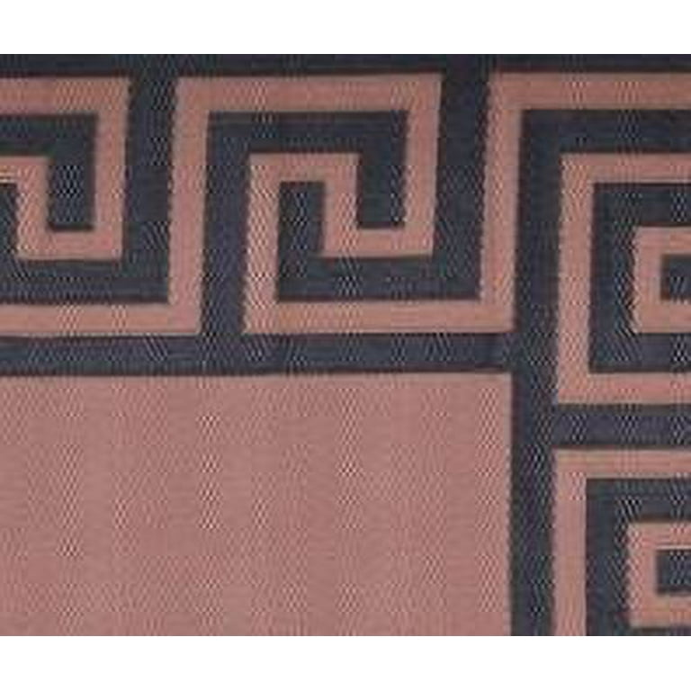 Reversible Greek Motif Design Patio Mat