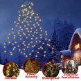 thumbnail image 3 of Guirnalda de luces navideñas de 19 m x 8 líneas para árbol de Navidad de 1,8 a 2,4 m, 280 LED para decoración de interiores y exteriores, color blanco cálido., 3 of 8
