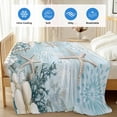 thumbnail image 4 of Teal Ocean Coastal Cooling Blanket,Lightweight Breathable Summer Throw Blanket with Double Sided Cold Effect,Summer Beach Nautical Coral Starfish Picnic Blankets Bed Sheet for Hot Sleepers 40"x60", 4 of 8
