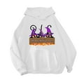 thumbnail image 4 of Sudadera con capucha con estampado de calabaza de Halloween para mujer Sudadera con capucha de manga larga con cordón Fridja  fksj3266, 4 of 4