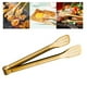 thumbnail image 4 of Pinzas de cocina de material acero inoxidable, pinzas antiadherentes antideslizantes de Metal para servir alimentos, pinzas para hornear bistec para asar , BLESIY  Pinzas de cocina, 4 of 8