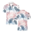 thumbnail image 5 of COSFO Hawaiian Polo T Shirts for Men Mesh Short Sleeve Work Shirt Slim Fit Casual Collared Summer Pullover Tops, 5 of 6