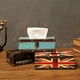 thumbnail image 1 of Caja de pañuelos de estilo británico, suministros para el hogar, caja de pañuelos creativa para restaurante, caja de pañuelos cilíndrica para automóvil, caja de servilletas de papel, 1 of 5