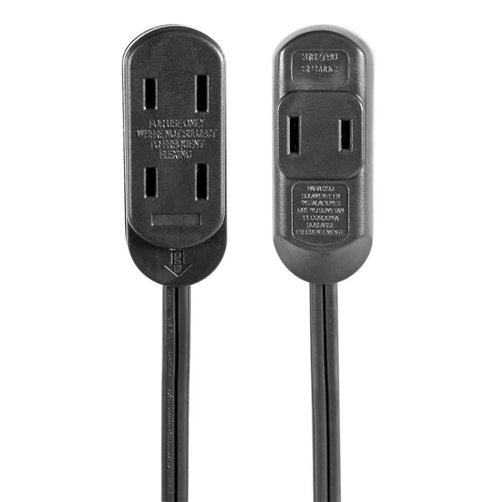Hyper Tough 6 ft 16 AWG Black Indoor Household Extension Cord