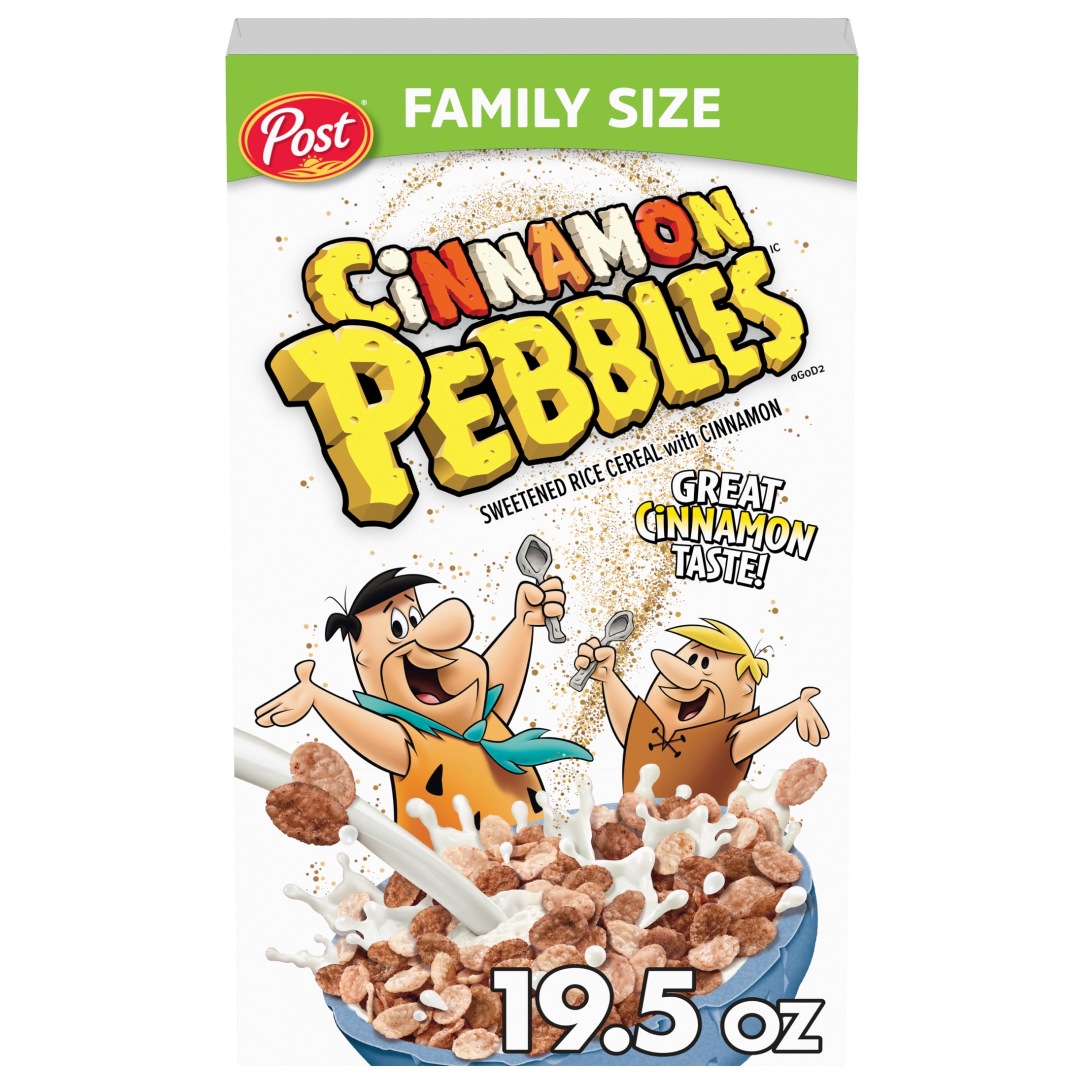 (6 pack) Cinnamon PEBBLES Gluten Free Breakfast Cereal, 19.5 oz Box