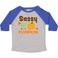 thumbnail image 3 of Inktastic Thanksgiving Sassy Lil Pumpkin with Fall Leaves Girls Toddler T-Shirt, 3 of 5
