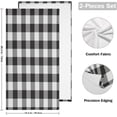 thumbnail image 2 of SKYSONIC 2 Pack Buffalo Check Plaid Fingertip Towels Hand Bath Towels Bathroom Towels Set 28.3"x14.4" Bath Towels Hand Towels Terry Towel Washcloths Dish Towel Dishcloth Cleaning Cloths, 2 of 7