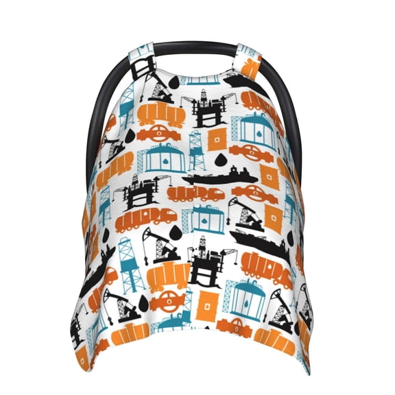 Car Seat Cover Baby - truck ship Breathable Infant Car Seat Cover for Baby Carseat, Lightweight Comfort Baby Essentials Must Haves Newborn Stuff for Girl Boy