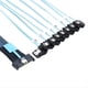 thumbnail image 4 of Cable Adaptador MCIO 74P 8X 8I SAS SFF-8654 8i PCI-e Ultraport Slimline 5.0 A 8X 7P Hembra de 90 Grados, 0,5 M, 4 of 5