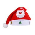 thumbnail image 5 of Junepar Christmas Hats for Adult - Light Up Santa Hat Unisex - Comfort Xmas Hat for Holiday Parties, 5 of 6