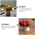 thumbnail image 4 of MasteelfCA 1Pc Round Tall Nut Dish Bamboo Ceramic Tea Tray Dessert Plate Snack Storage Dish, 4 of 8