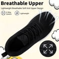 thumbnail image 3 of CZV Boys Girls Shoes Kids Sneakers with Non-Slip Breathable Lightweight Tennis Athletic Running Black Shoes for Little Kid & Big Kid, 3 of 8