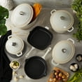 thumbnail image 7 of BergHOFF Neo Cast Iron Square Grill Pan 11", Meringue, 7 of 7