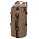 thumbnail image 2 of De Lona Para Hombres De Viaje Para Computadora Portátil Al Aire Libre Senderismo Equipaje Gimnasio Bolsa De Lona Bolsa De Lona marrón Soledad Mochila de lona, 2 of 10