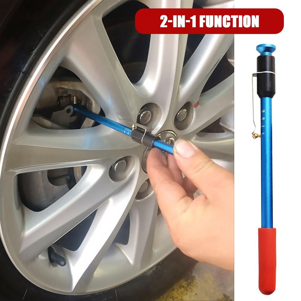 Measuring Ruler for Car Tire Tread Thickness and Depth 2-in-1 Brake Disc Caliper with Tire Tread Depth Gauge 