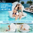 thumbnail image 4 of Flotador inflable para piscina con forma de concha marina DREMTOY 52, engrosado, con perla, 4 of 7