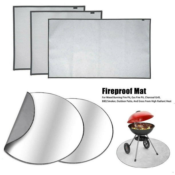 Round & Square Thick Fire Pit Mat, 2440" Rectangular Fire Pit, MUTOCAR