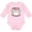 AD-Pink, variant on Baby's 1st Christmas Santa with Candy Canes Boys or Girls Long Sleeve Baby Bodysuit