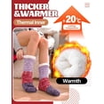 thumbnail image 2 of Women Slipper Socks Non Slip Fuzzy Fluffy Thick Warm Cabin Cozy Comfy Soft Fleece Home Grips Socks 1Pairs, 2 of 6