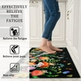 thumbnail image 4 of Farmhouse Kitchen Rugs and Mats Non-Slip Washable Anti-Fatigue Kitchen Mats 2 Pieces, Cow Kitchen Rug Floor Comfort Mats for Kitchen Sink Front Two Piece， Wood Grain Colors 17x30+17x47 Inches, 4 of 6