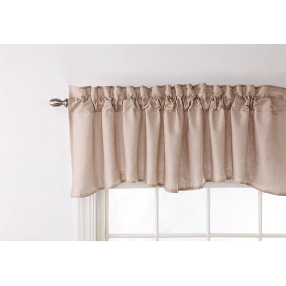 Stylemaster Renaissance Home Fashion Emery Lined Valance, 70-Inch by 20-Inch, Taupe