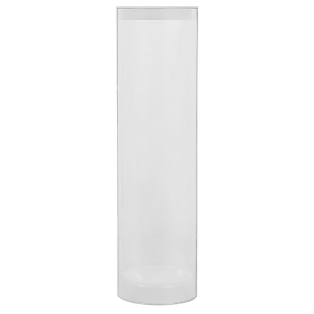 Transparent Badminton Tube Portable Shuttlecock Storage Container Lightweight Plastic Badminton Shuttlecocks Tube For Sports And Gym Use (L)