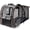 Grey, variant on Leke Large Expandable Pet Backpack Carrier, Grey Foldable Travel Hiking Bag Fits Pets up to 18 lbs for Small Dogs and Medium Cats