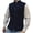 Navy, variant on WIZUTIZ Men's Waistcoat Solid Color Stand Collar Single Breasted Multi-Pocket Breathable Lightweight Slim Fit Casual Business Vest