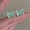 Color 01, variant on Faty-T Blue flower earrings, elegant and fresh-looking crystal stud earrings
