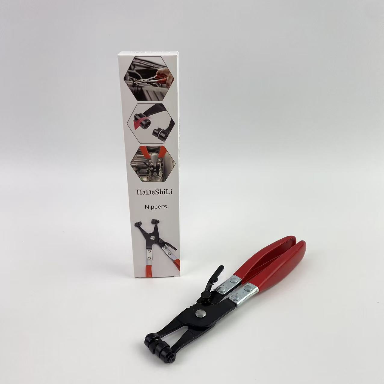 HaDeShiLi Nippers,Hose Clamp Plier Repair Tool with Swivel Clamp Pliers with Locking Device Swivel Flat Band