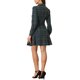 thumbnail image 3 of Vestido A-Line de Manga Larga con Cuello de Punto y Botones de Cuadros para Mujeres Chic INSPIRE en Verde, 3 of 7