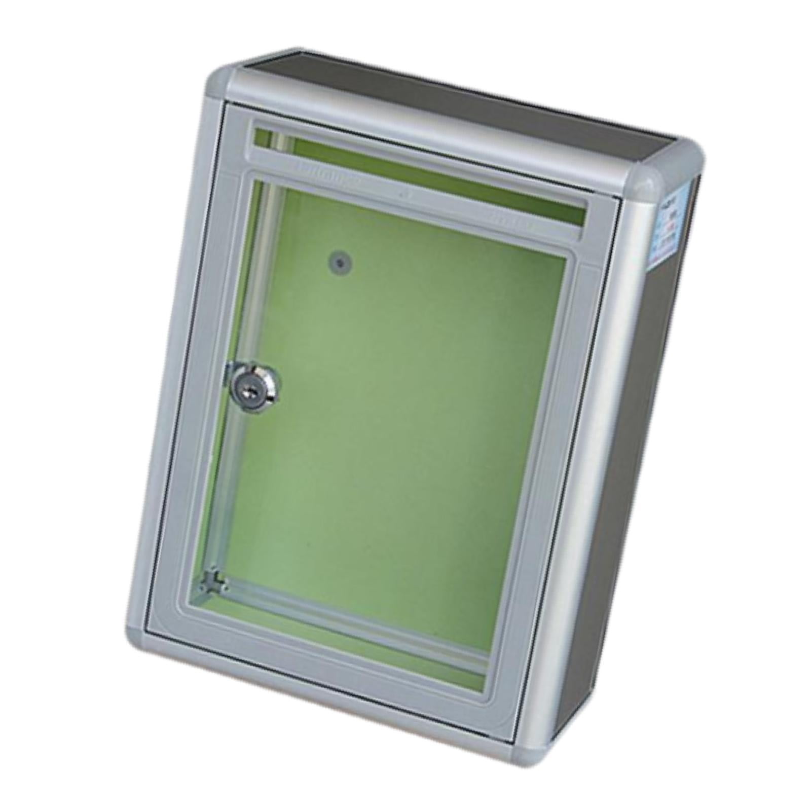 Baoblaze Clear Multifuctional Locking Mailbox for Business front port