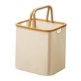 thumbnail image 3 of Cesta de almacenamiento plegable, caja de almacenamiento, organizador resistente y multifunción, cesto de ropa plegable de moda para dormitorio Beige, 3 of 8