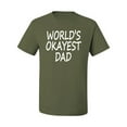 thumbnail image 2 of Wild Bobby,World's Okayest Dad Gift, Father's Day, Men Graphic Tees, Military Green, 3XL, 2 of 3