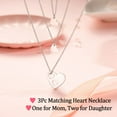 thumbnail image 4 of Mother Daughter Necklace Set Mother's Day Gifts Heart Jewelry Birthday Gifts for Mom and Daughter, 4 of 6