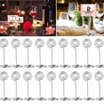 thumbnail image 2 of Miangastore 12pcs Photo Holder Stands Table Number Holders Place Paper Menu Clips for Wedding (Silver), 2 of 8