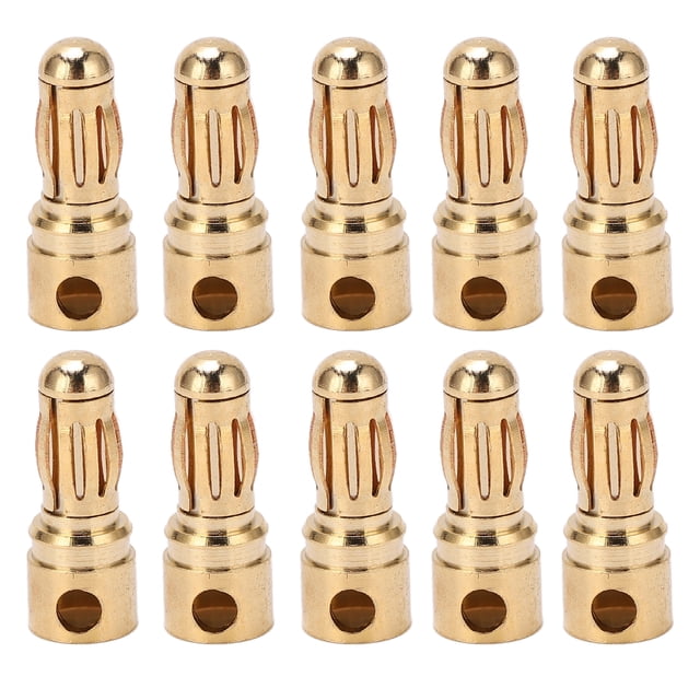 Conectores tipo banana de metal, 10 piezas Conector tipo banana Buen modelo Accesorios para aviones Conectores tipo banana Funcionalidad de alta precisión NikouMX herramienta