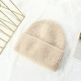 thumbnail image 2 of iHPH7 Knitted Hat Skull Hat Winter Accessories for Women Skull Cap Women Wool Hats for Men Winter Beanies for Men Warm Hat Beige One Size, 2 of 4